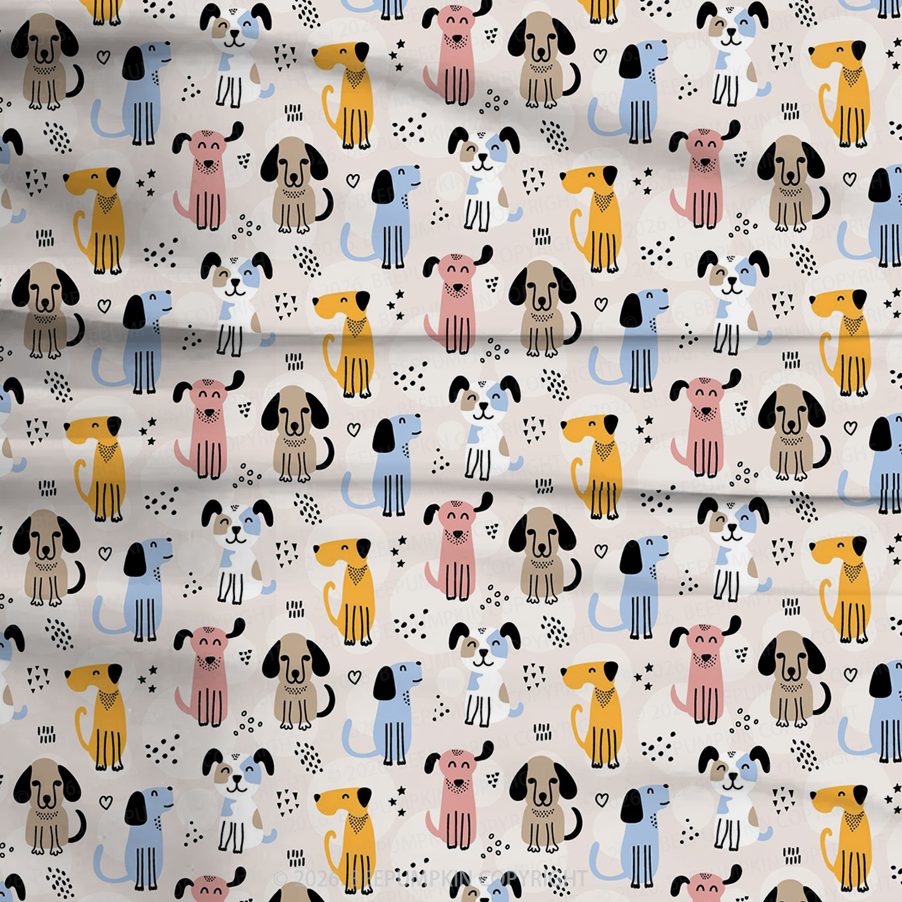 Puppy Dreams Two-Piece Pajama Short Sets For Toddler&Kids