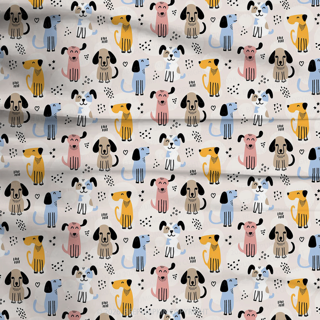 Puppy Dreams Two-Piece Pajama Short Sets For Toddler&Kids