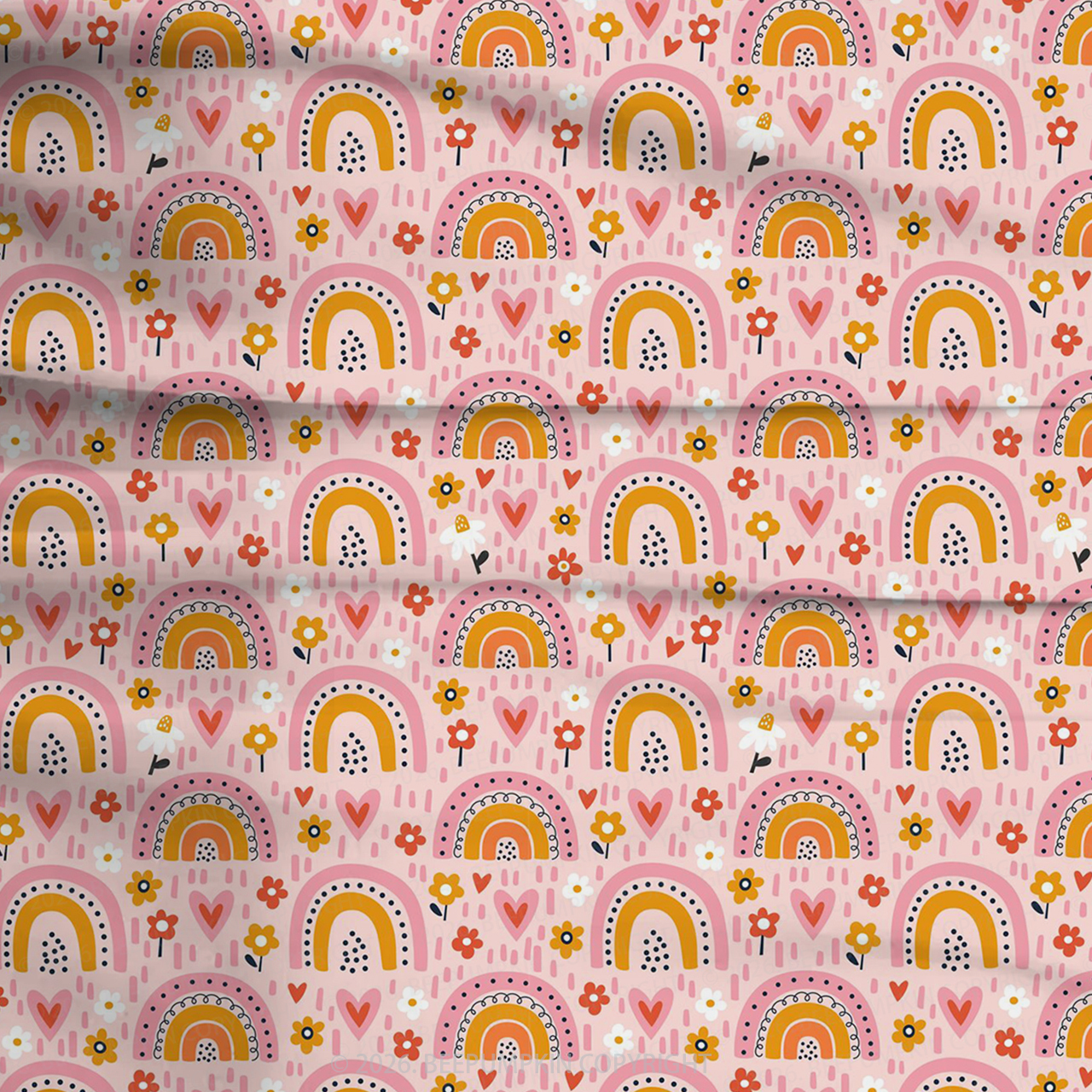 Sweet Rainbow Dreams Two-Piece Pajama Short Sets For Toddler&Kids