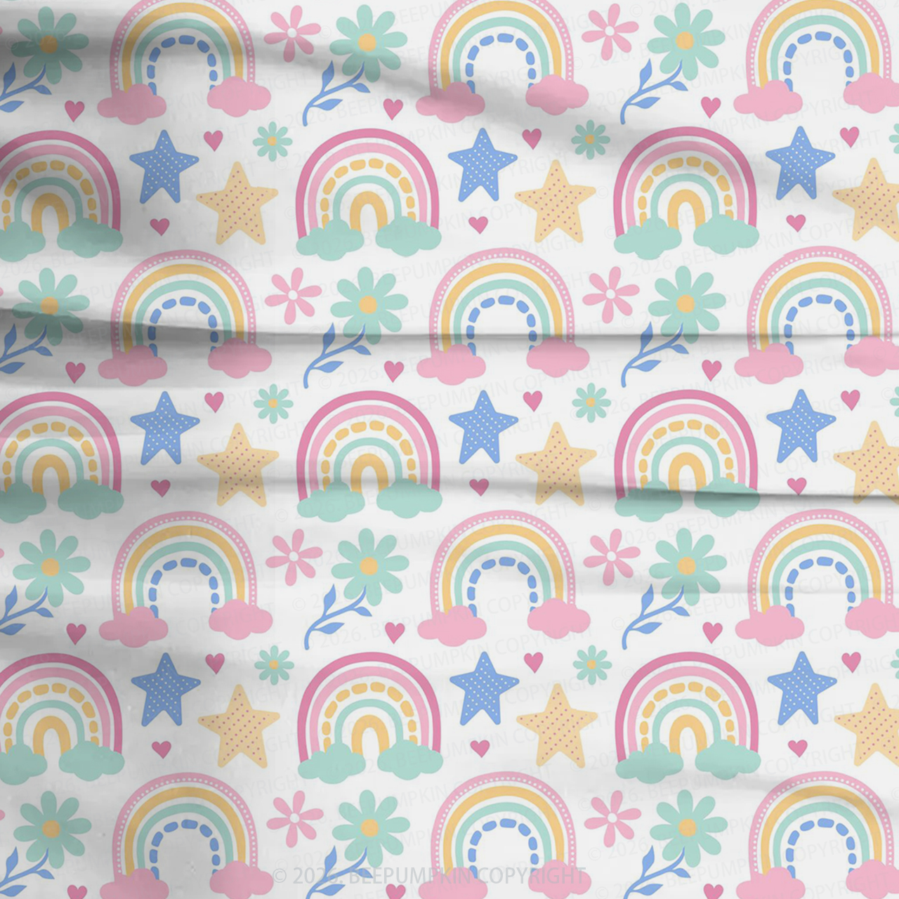 Starry Rainbow Dreams Two-Piece Pajama Short Sets For Toddler&Kids