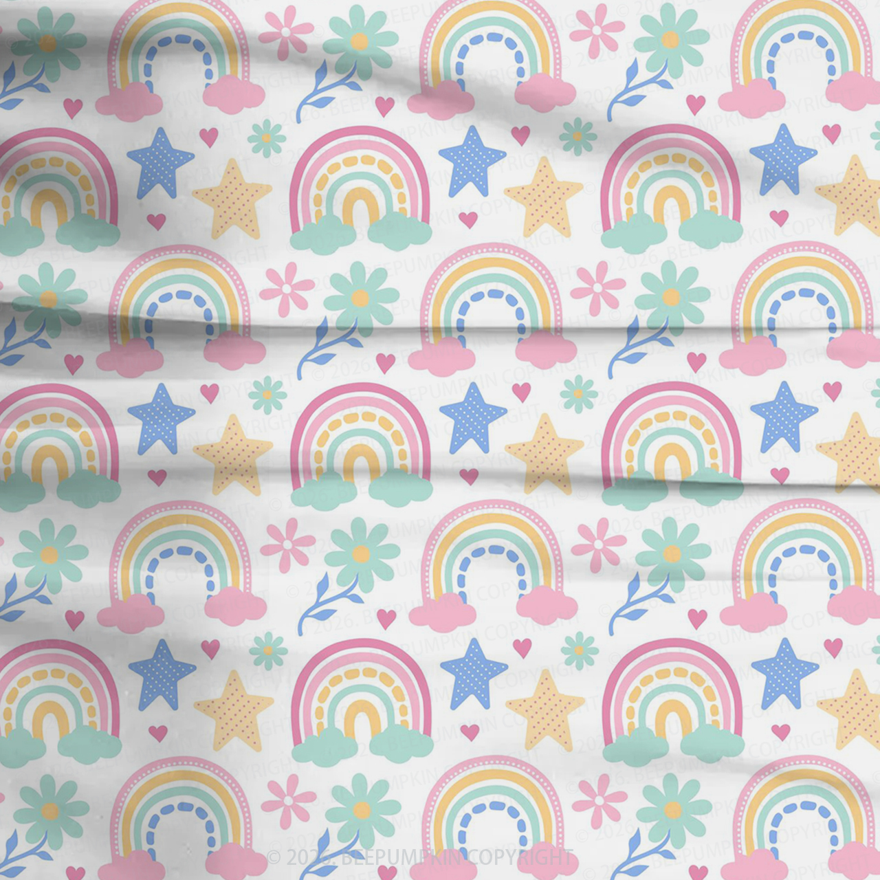 Starry Rainbow Dreams Two-Piece Pajama Short Sets For Toddler&Kids