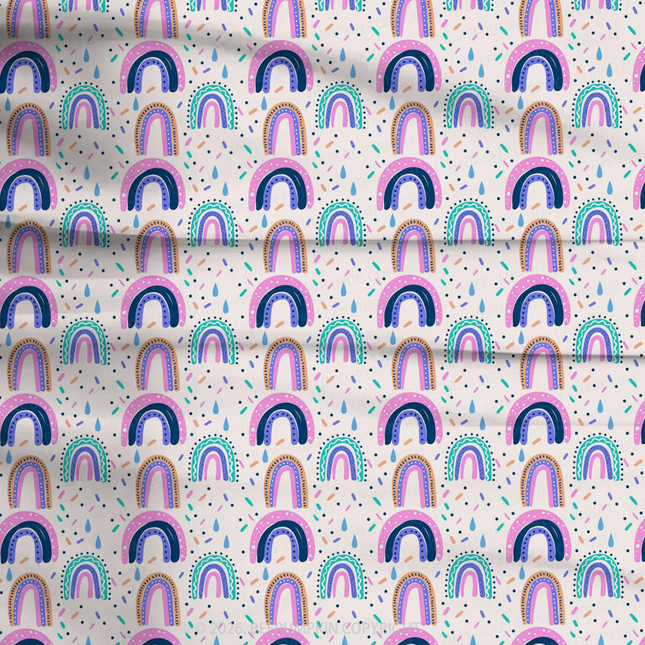 Rainbow Joy Two-Piece Pajama Short Sets For Toddler&Kids