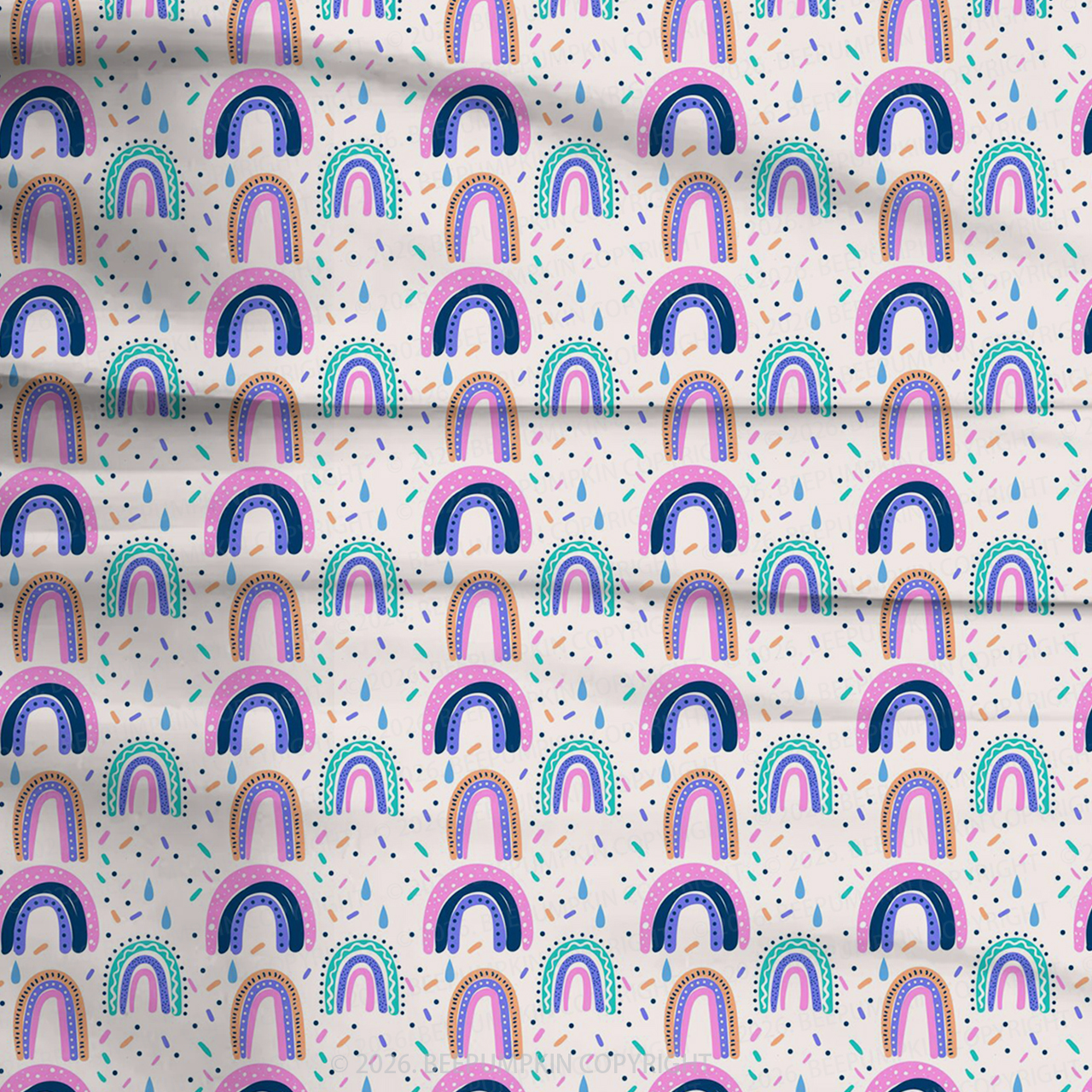 Rainbow Joy Two-Piece Pajama Short Sets For Toddler&Kids