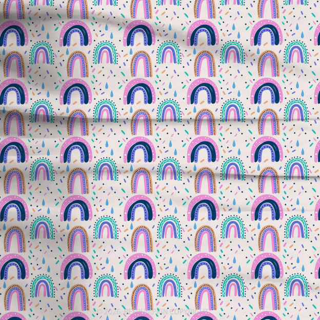 Rainbow Joy Two-Piece Pajama Short Sets For Toddler&Kids