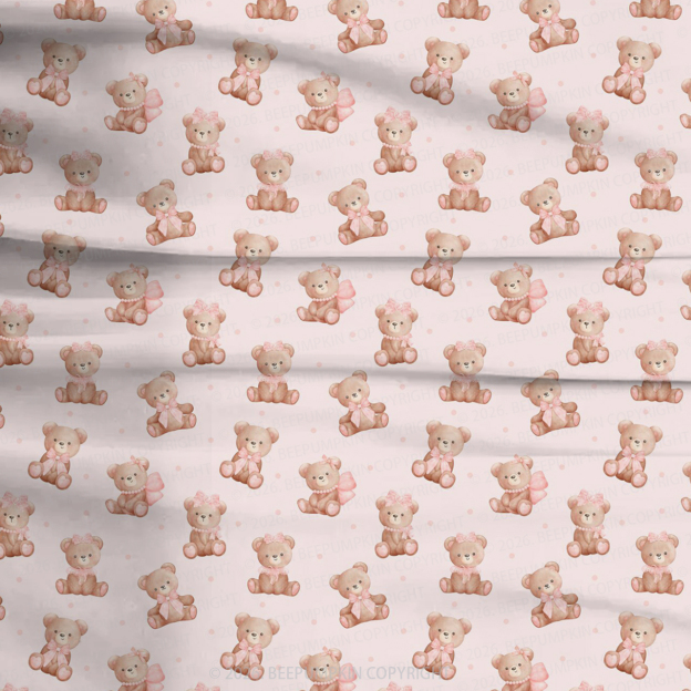 Sweet Bear Two-Piece Pajama Short Sets For Toddler&Kids