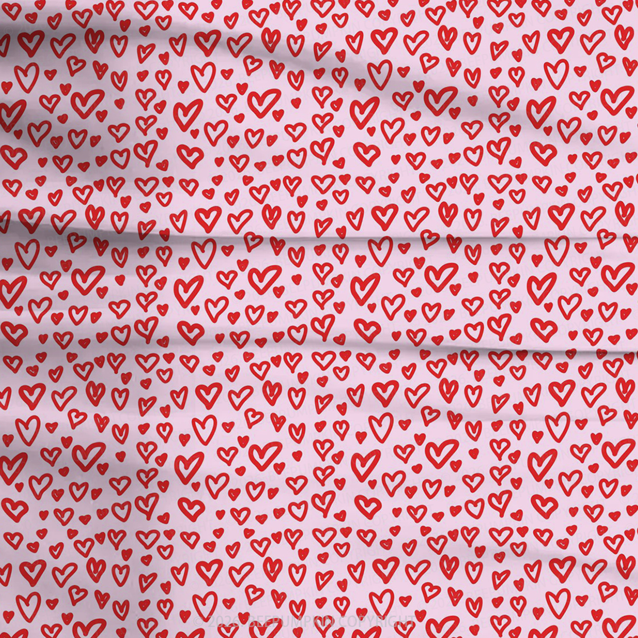 Little Hearts Two-Piece Pajama Short Sets For Toddler&Kids