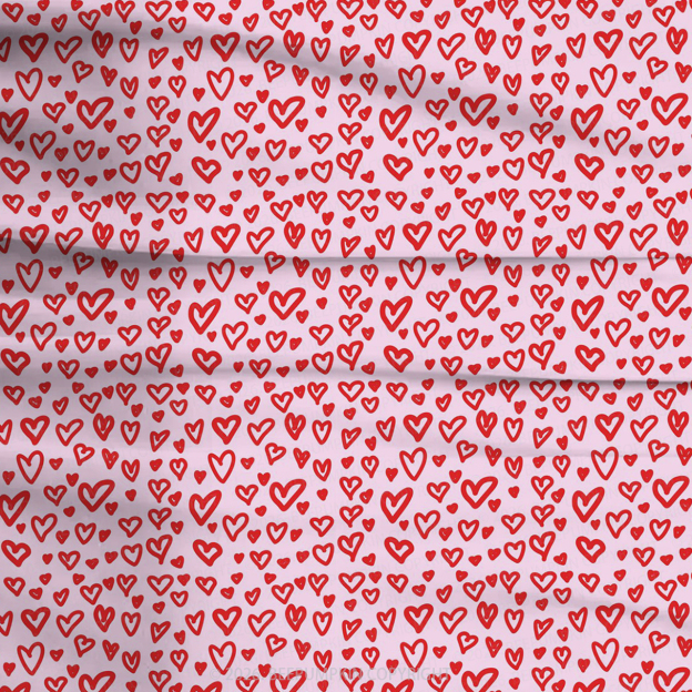 Little Hearts Two-Piece Pajama Short Sets For Toddler&Kids