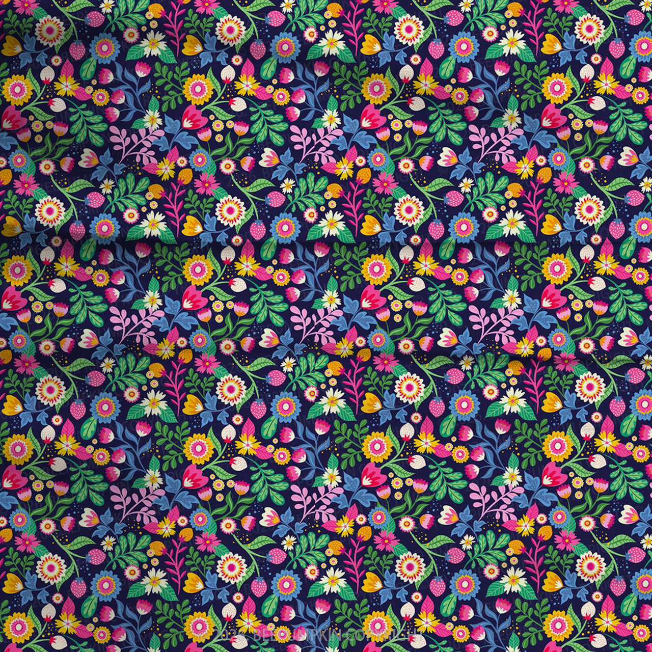 Magical Flower Garden Two-Piece Pajama Short Sets For Toddler&Kids