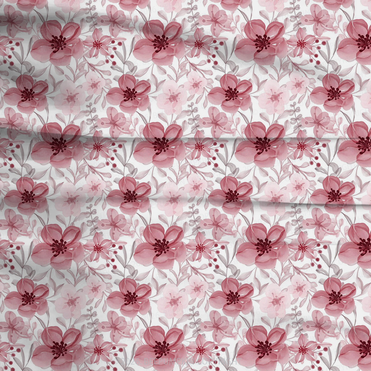 Pink Garden Two-Piece Pajama Short Sets For Toddler&Kids