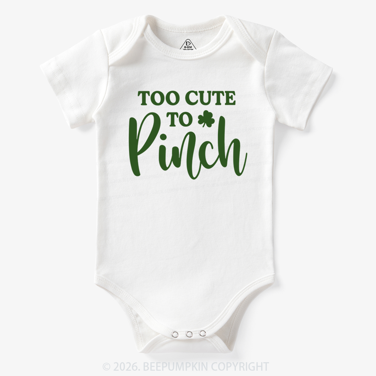 Too Cute To Pinch St. Patrick's Day Bodysuit