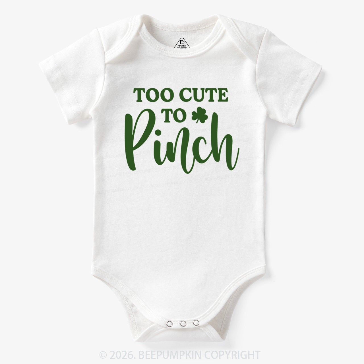 Too Cute To Pinch St. Patrick's Day Bodysuit