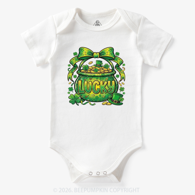 Lucky Shamrock Coquette St. Patrick's Day Bodysuit