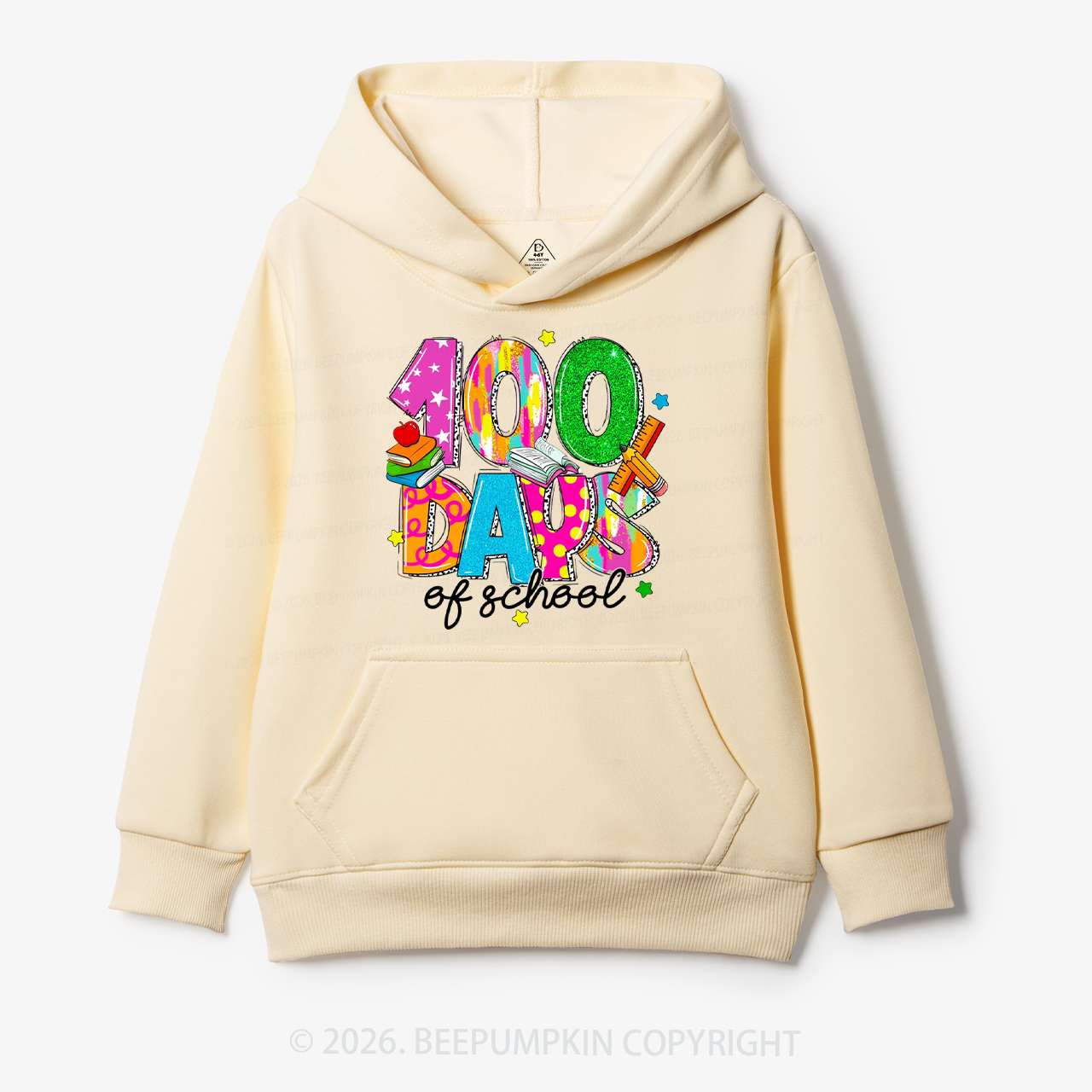 Bright & Fun 100 Days of School Toddler&Kid's Hoodies