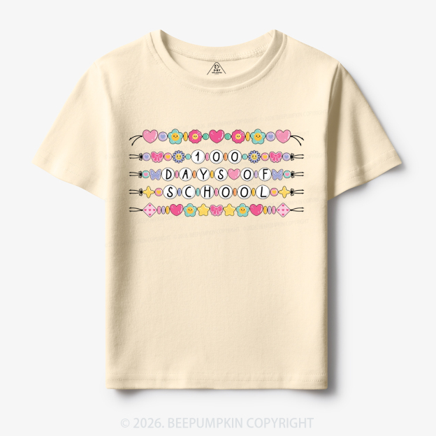 100 Days of School Beaded Bracelet Toddler&Kid's Tees
