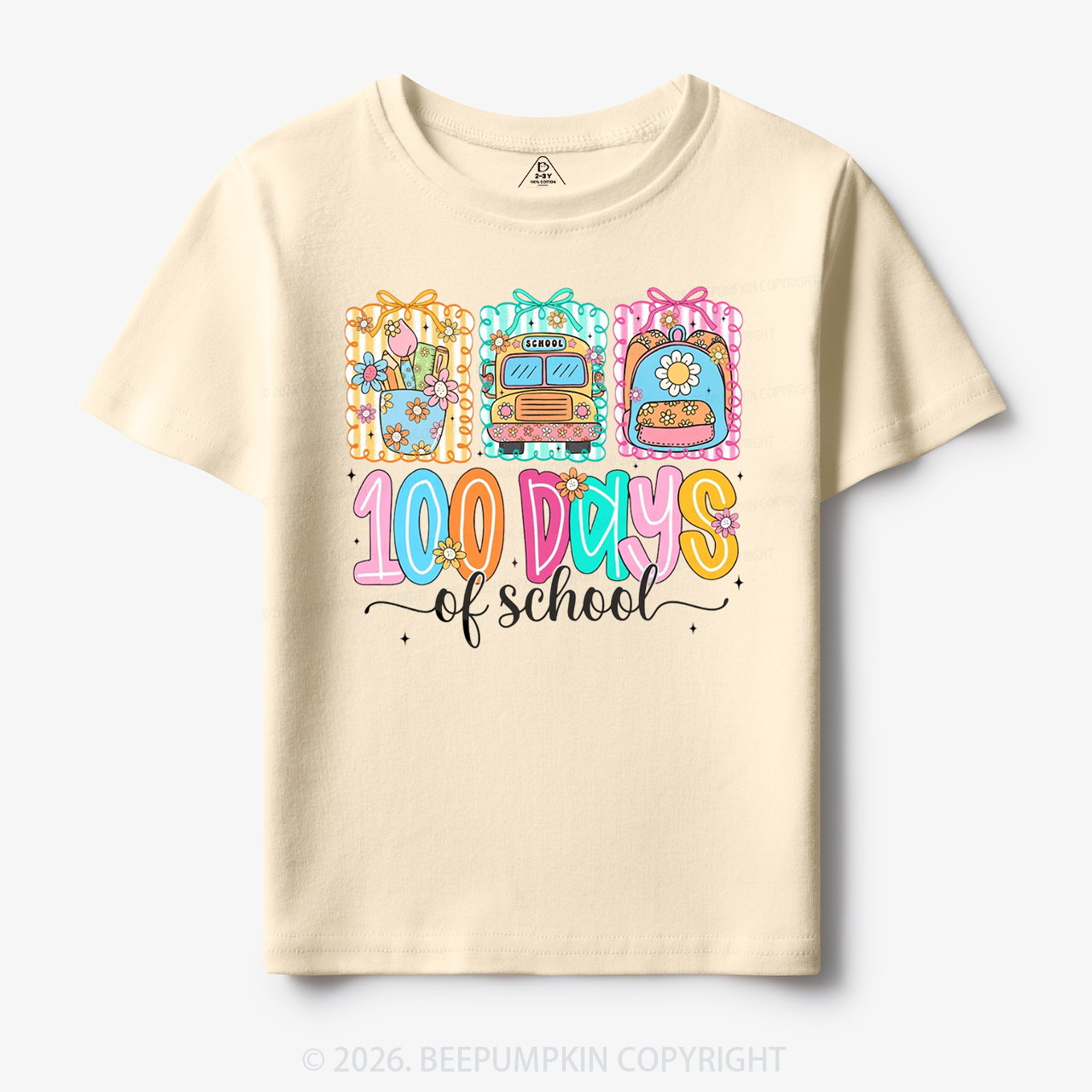 Classroom Art 100 Days of School Toddler&Kid's Tees