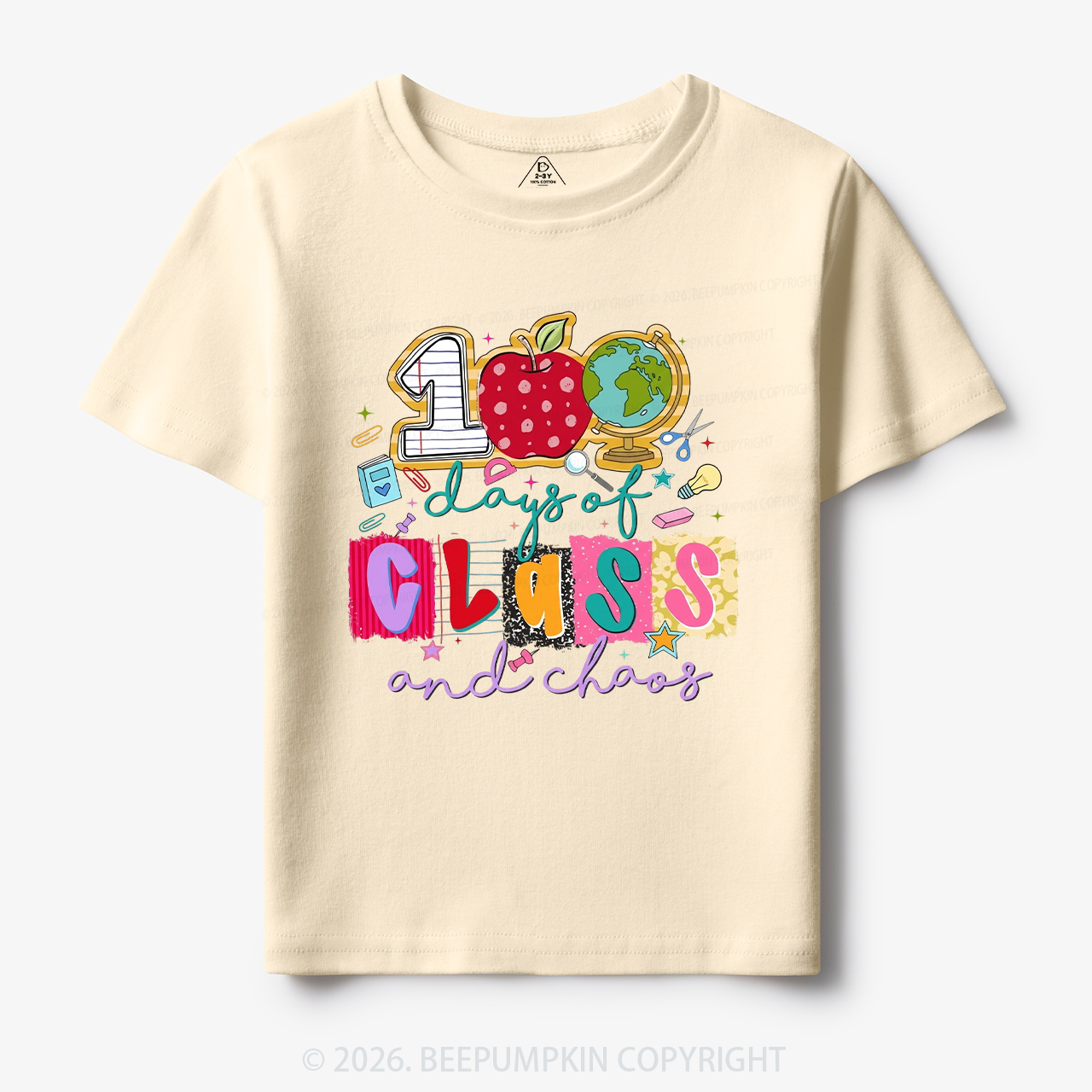 Class And Chaos 100 Days of School Toddler&Kid's Tees