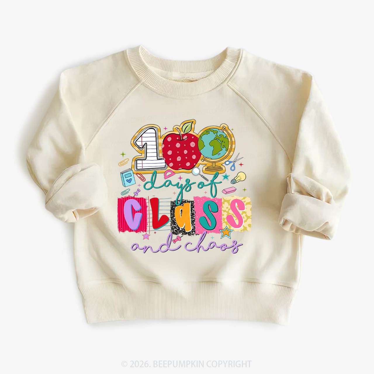 Class And Chaos 100 Days of School Toddler&Kid's Sweatshirt