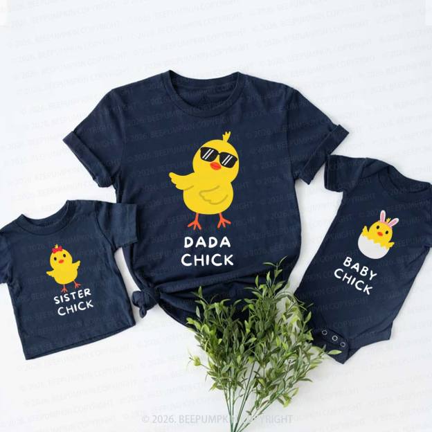 Personalized Chick Easter Family Matching T-Shirts
