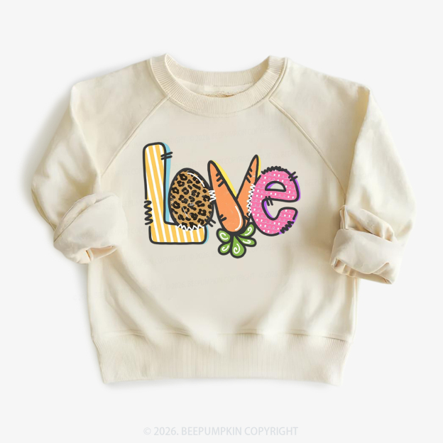 Easter Carrot Love Kid's Sweatshirt