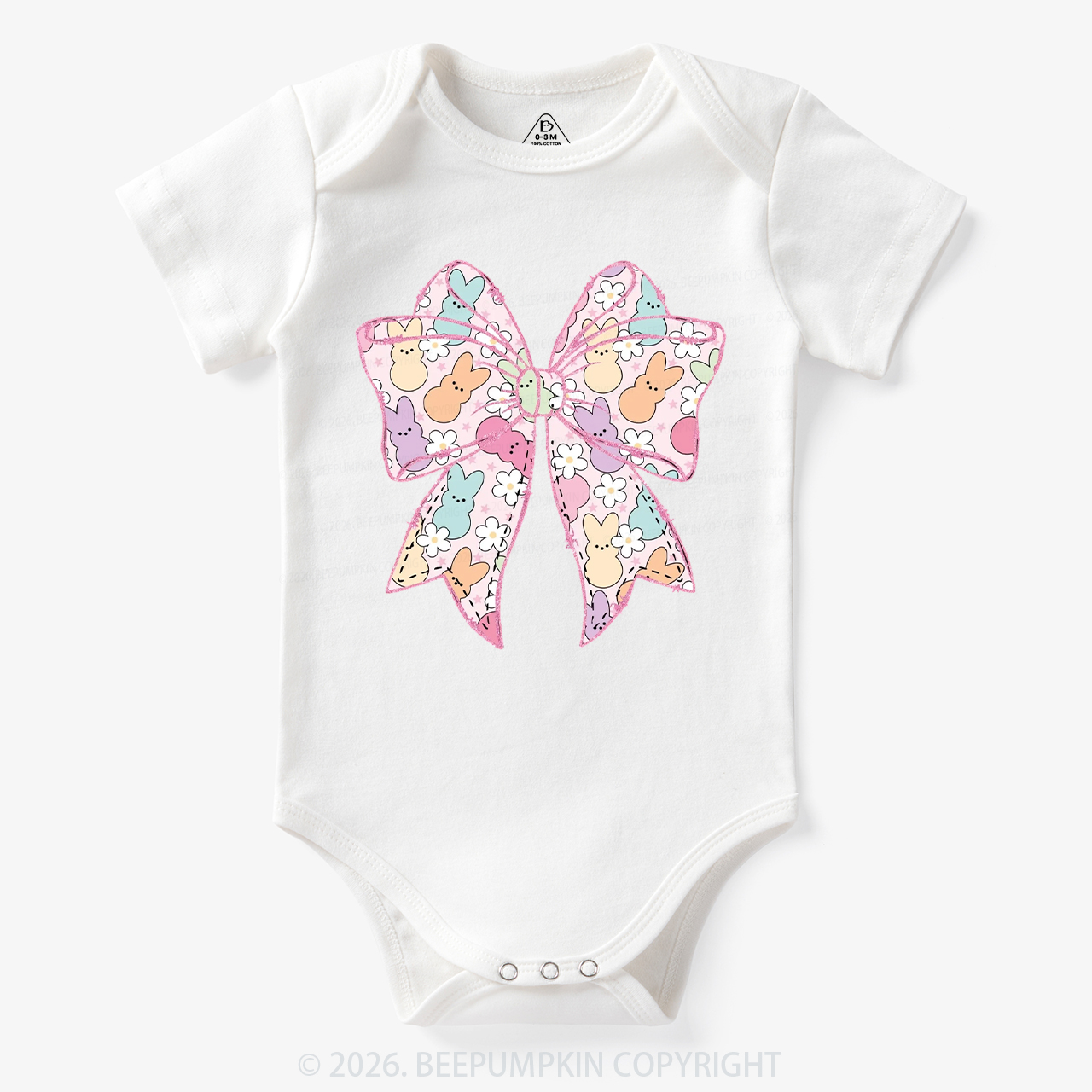 Easter Coquette Bunny Bow Bodysuit