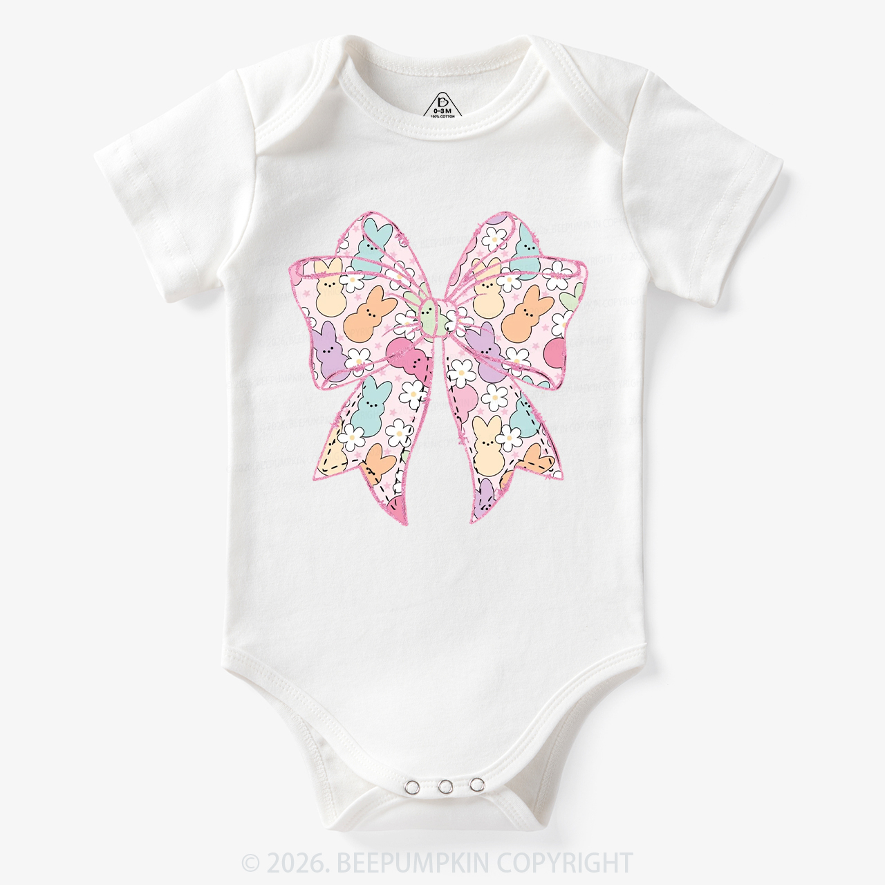 Easter Coquette Bunny Bow Bodysuit