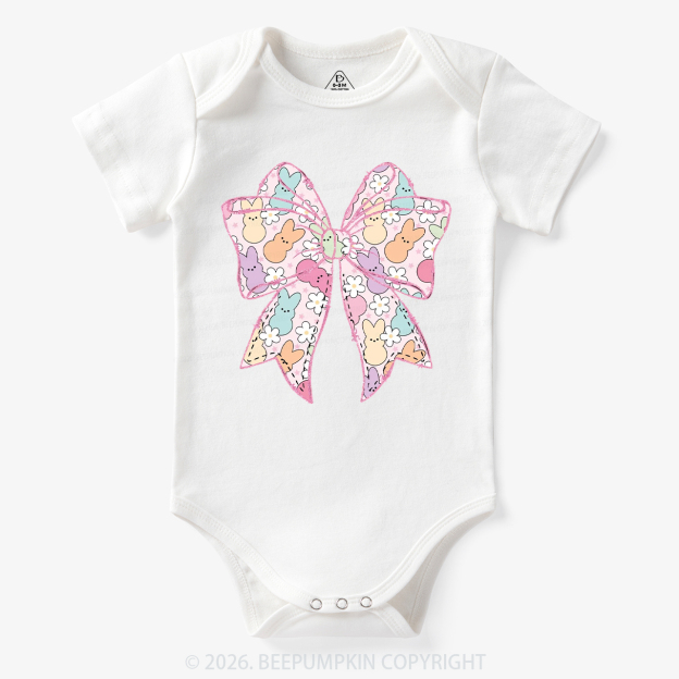 Easter Coquette Bunny Bow Bodysuit
