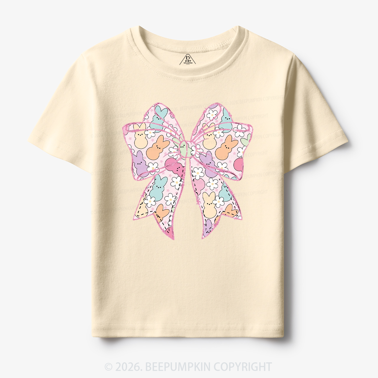 Easter Coquette Bunny Bow Toddler&Kid's Tees