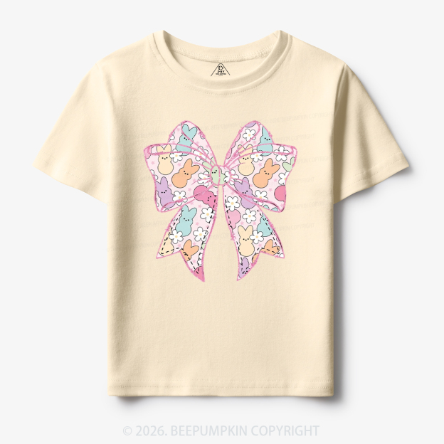 Easter Coquette Bunny Bow Toddler&Kid's Tees