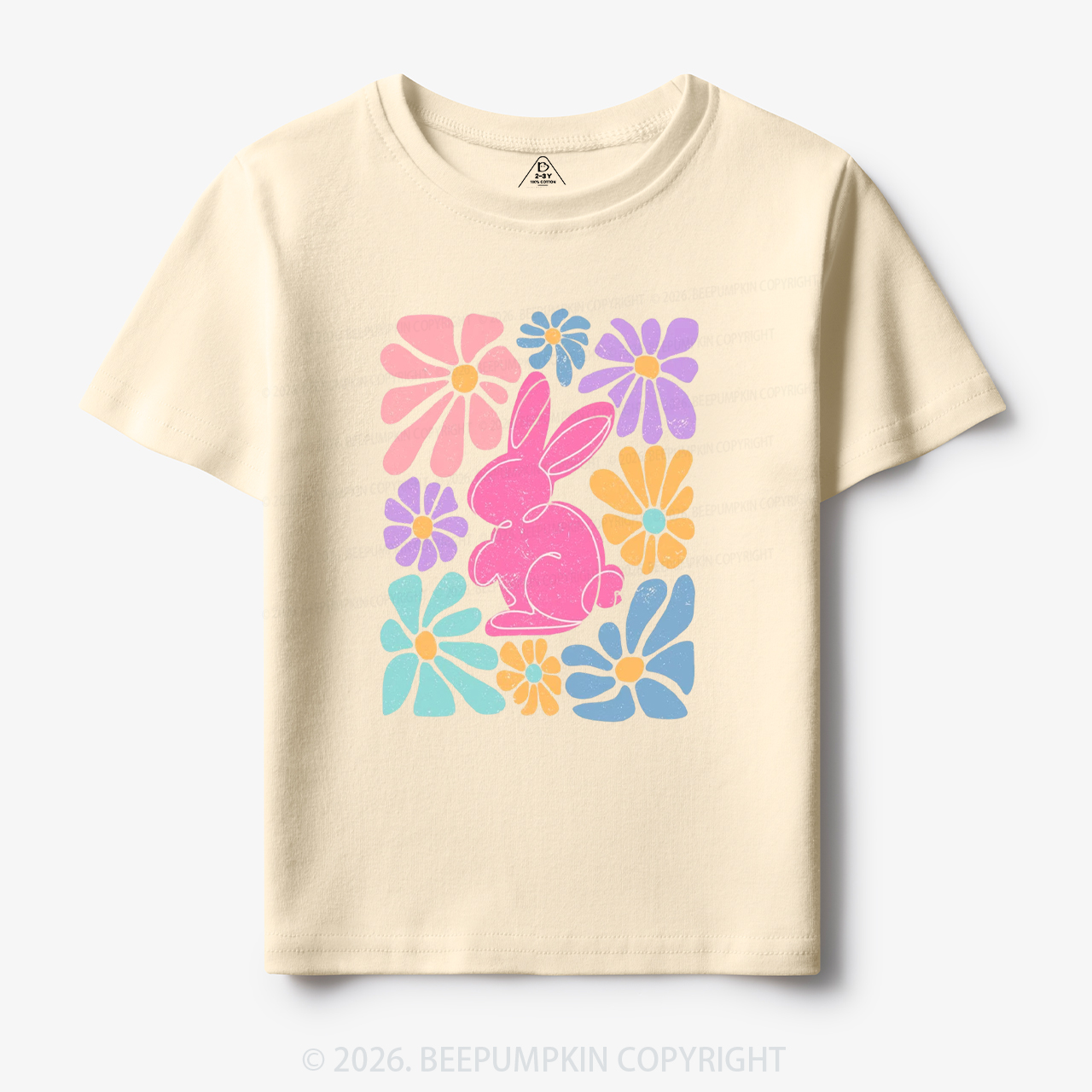 Easter Bunny Floral Toddler&Kid's Tees