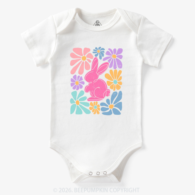 Easter Bunny Floral Bodysuit
