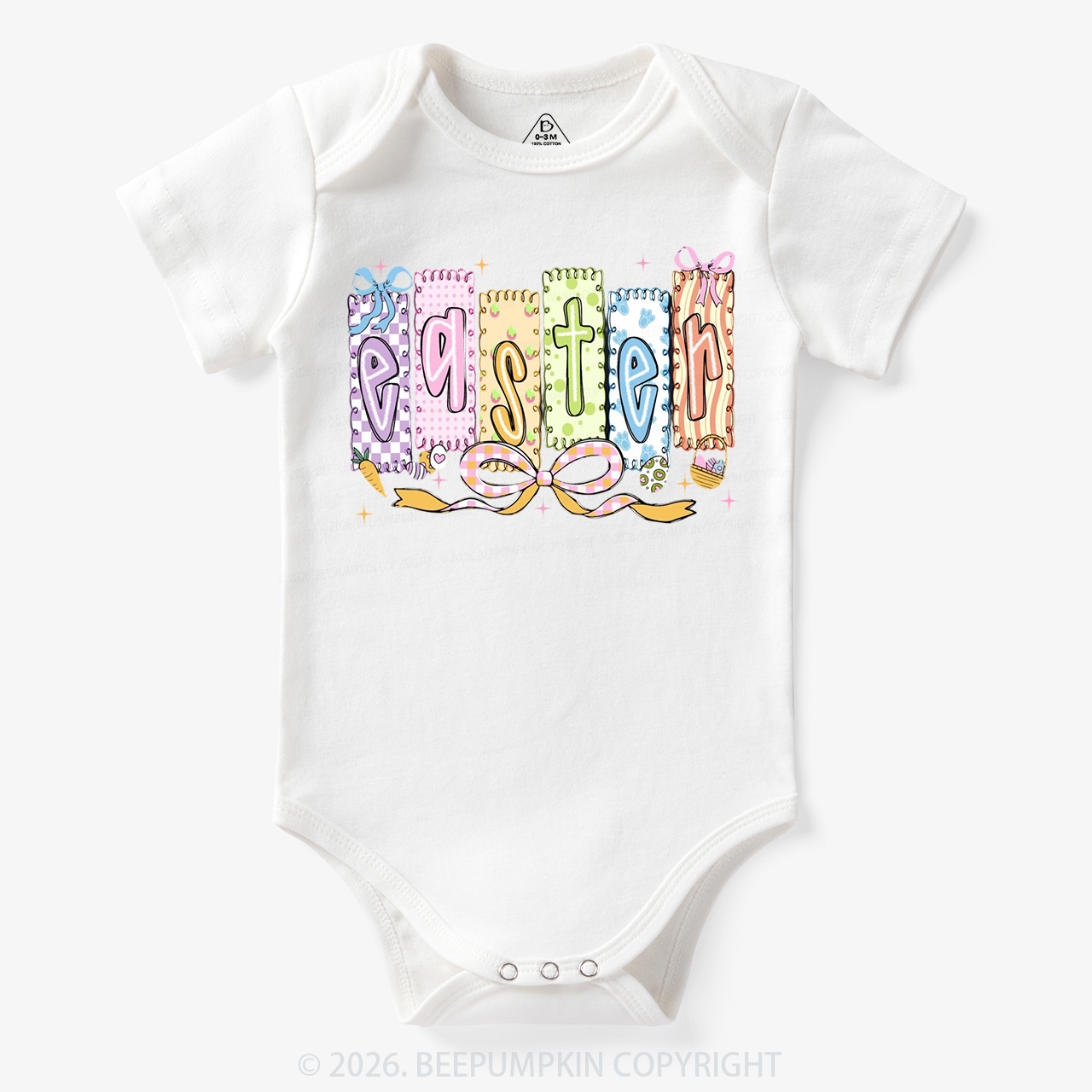 Cute Pastel Preppy Coquette Easter Bodysuit