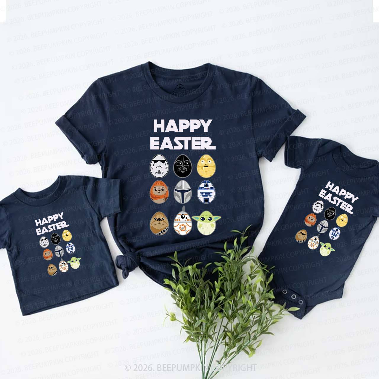 Easter Funny Trooper Eggpire Family Matching T-Shirts