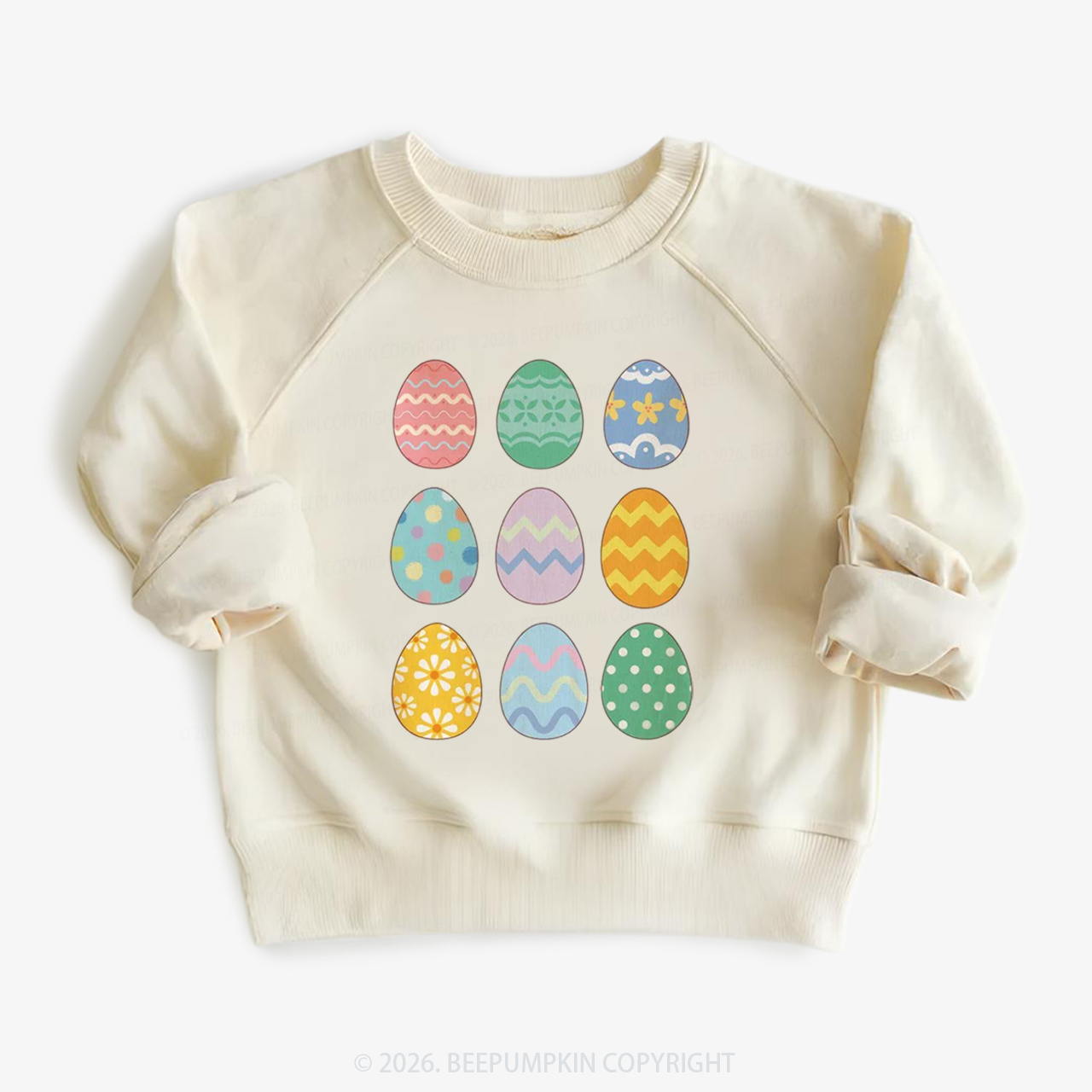 Cute Pastel Easter Egg Kid's Sweatshirt