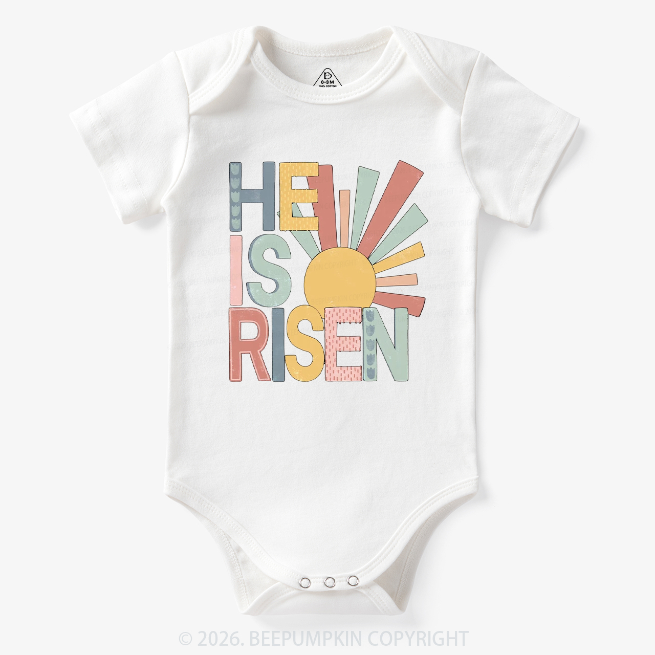 He Is Risen Love Like Jesus Easter Bodysuit