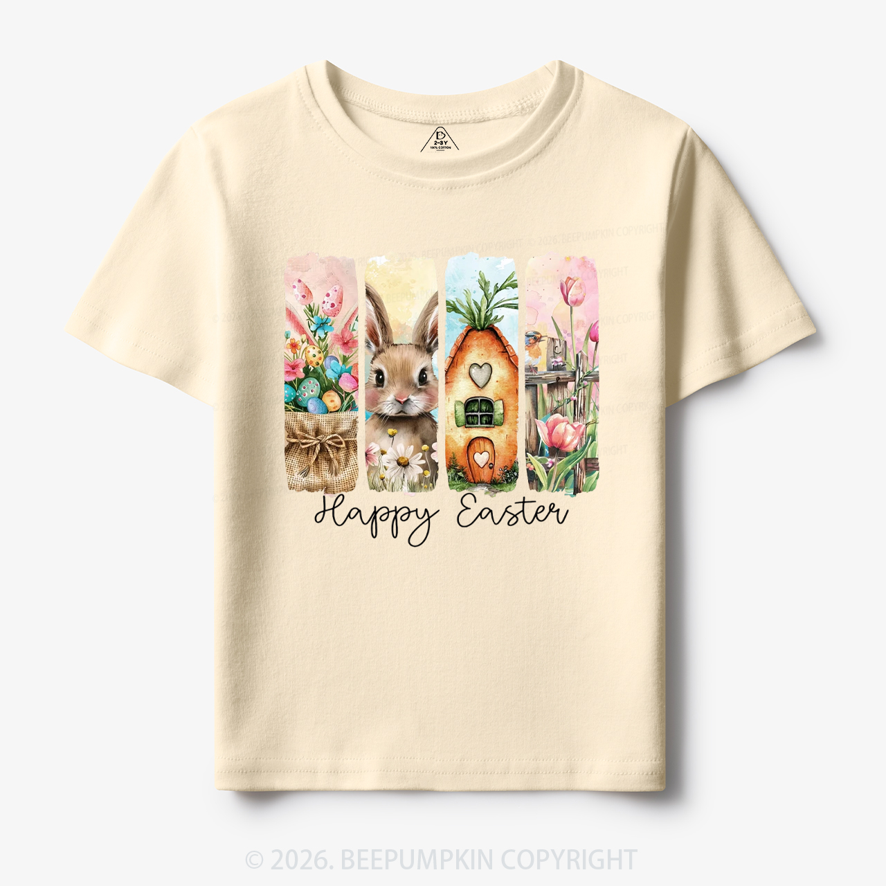 Happy Easter Floral Spring Toddler&Kid's Tees