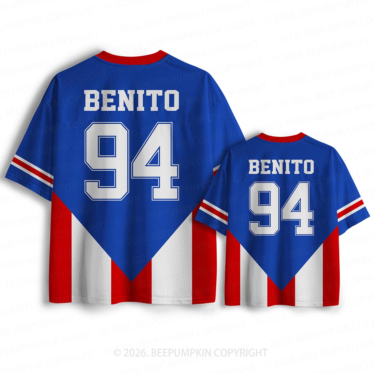 Personalized Benito Team Benito Family Matching Mesh Jersey