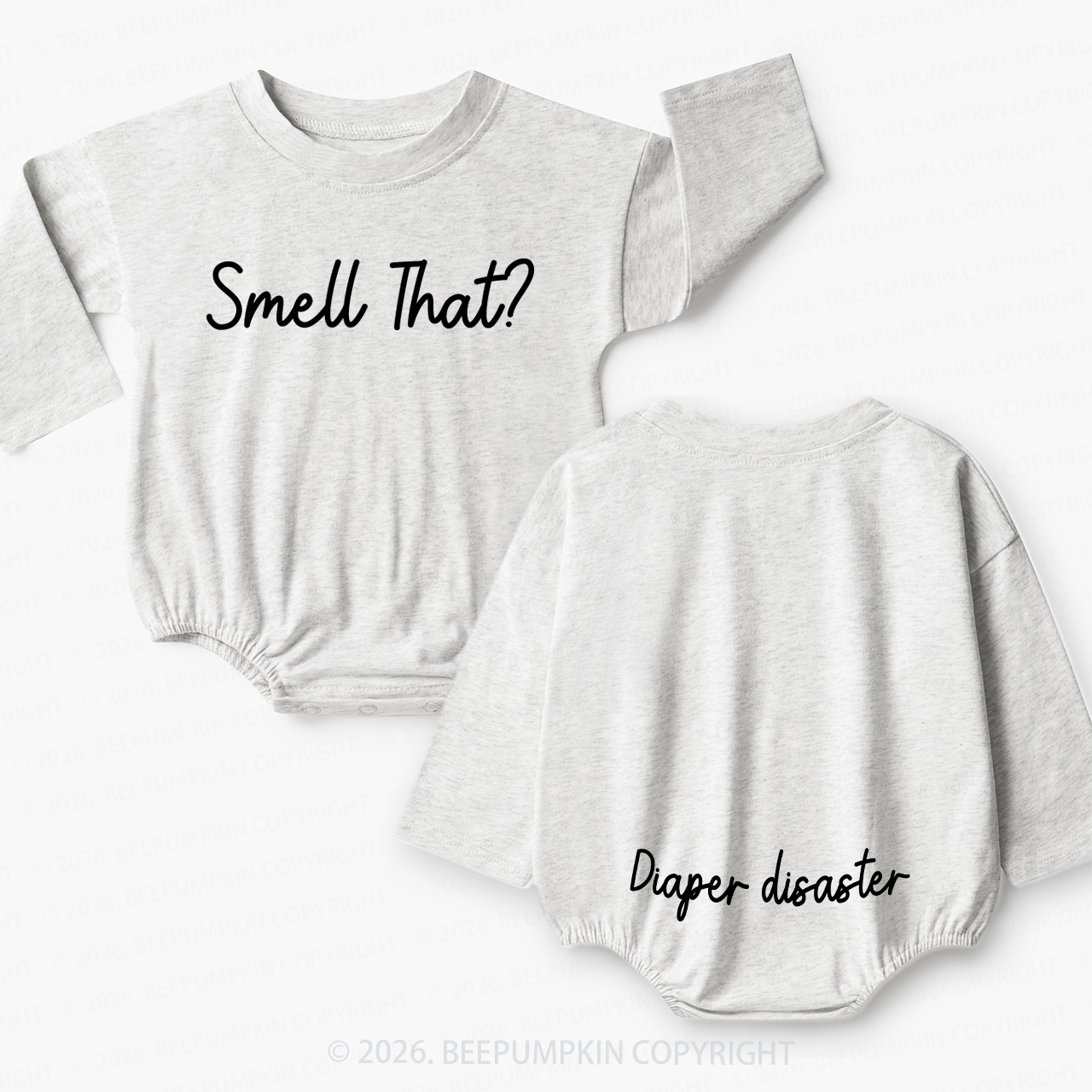 Smell That Diaper Disaster Baby Bubble Romper
