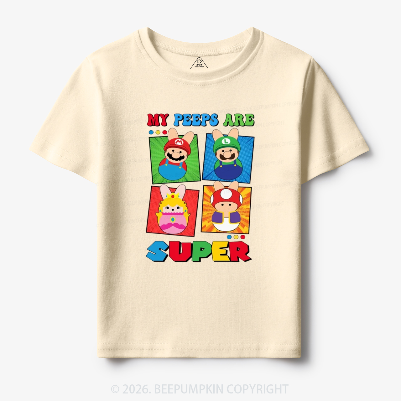 Easter My Peeps Are Super Toddler&Kid's Tees