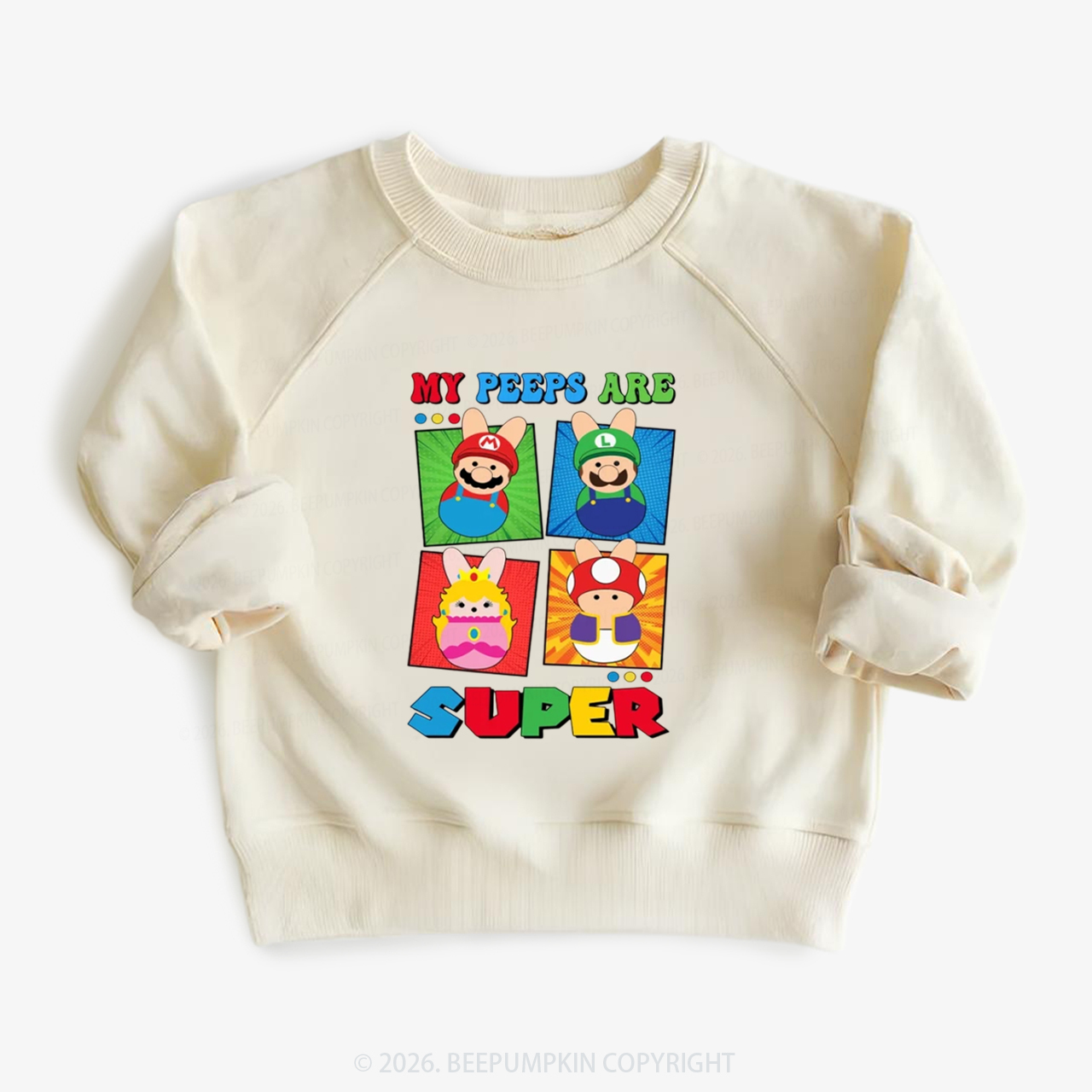 Easter My Peeps Are Super Kid's Sweatshirt