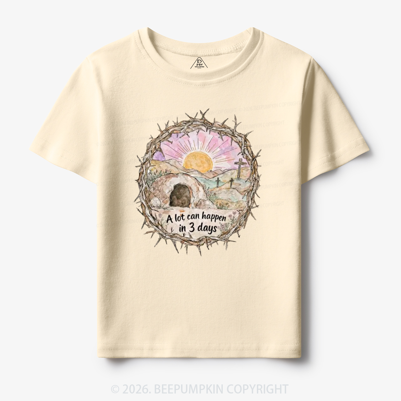 A Lot Can Happen in 3 Days Christian Toddler&Kid's Tees