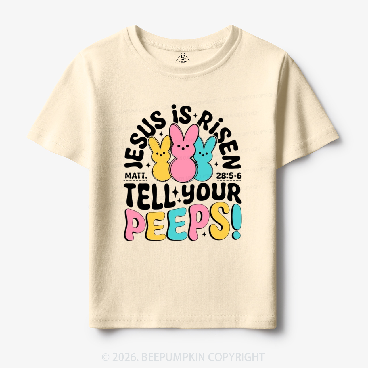 Jesus Is Risen Tell Your Peeps Easter Toddler&Kid's Tees