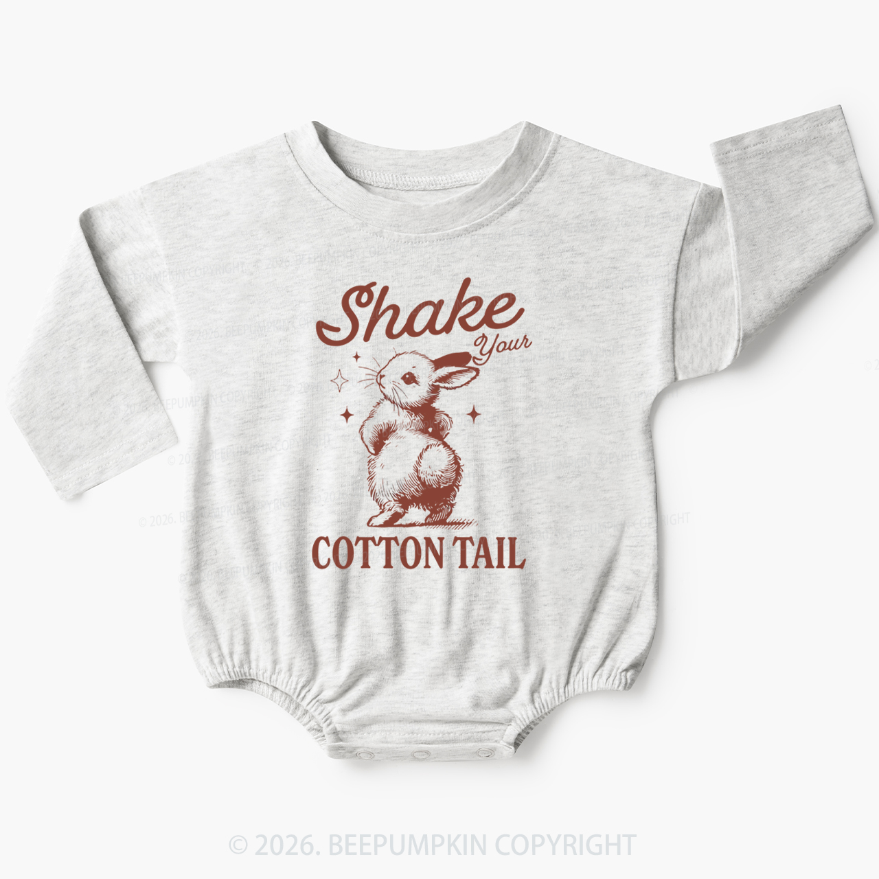 Shake Your Cotton Tail Easter Baby Bubble Romper
