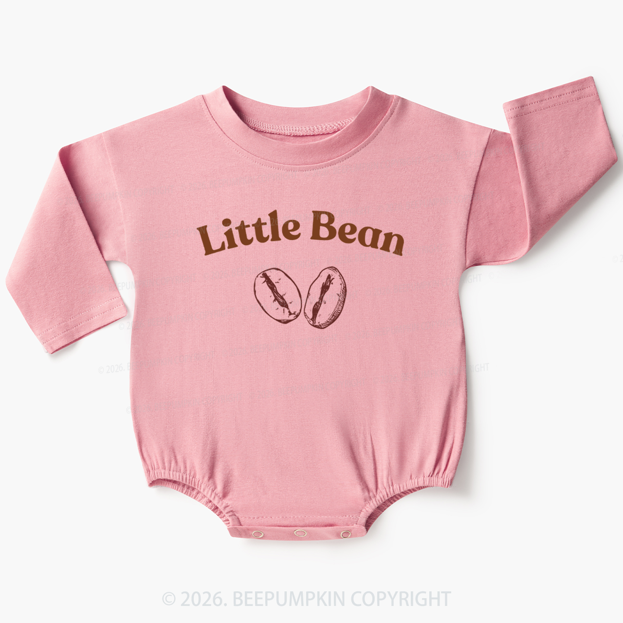 Coffee Little Bean Baby Bubble Romper