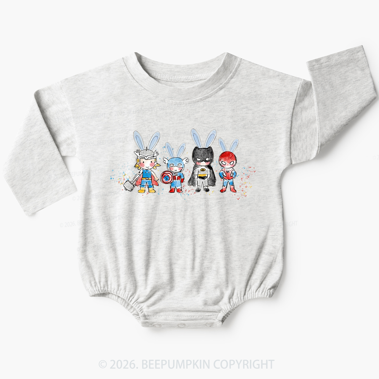 Easter Cute Cartoon Bunny Baby Bubble Romper