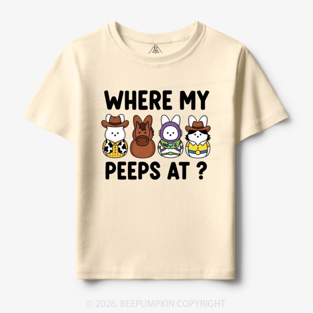 Where My Peeps At Easter Toddler&Kid's Tees