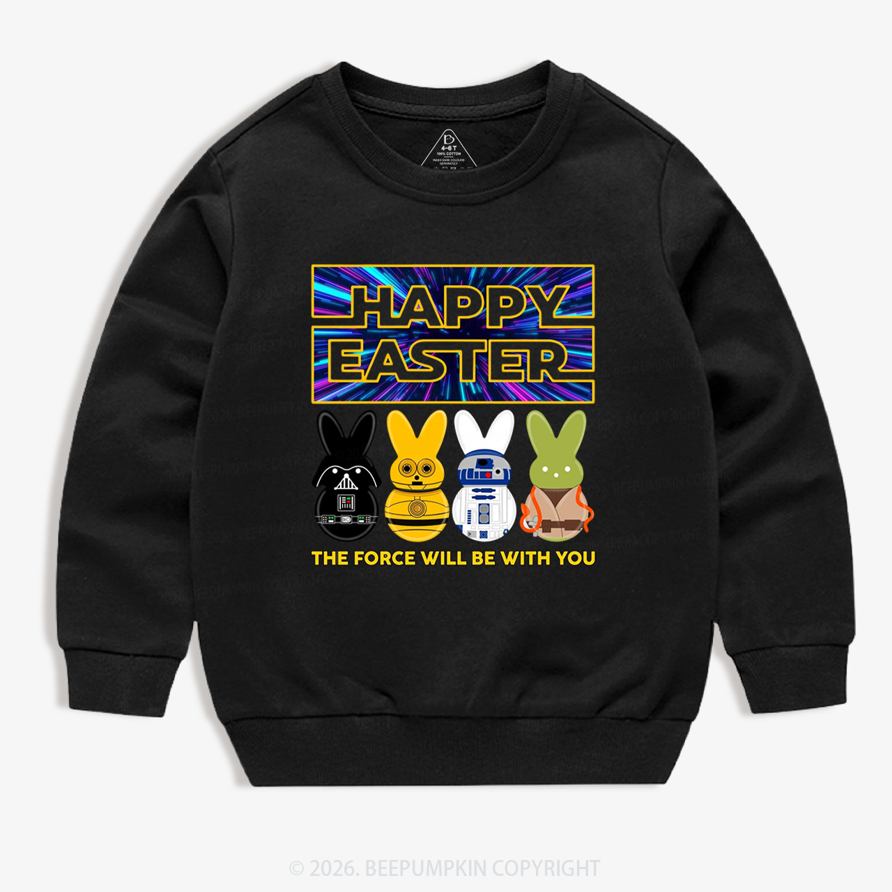 Cosmic Rabbit Easter Kid's Sweatshirt