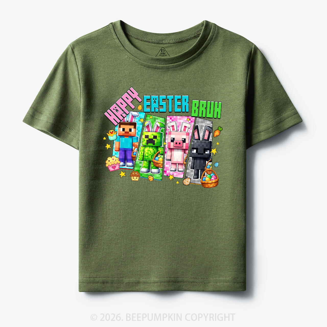 Happy Easter Mining Toddler&Kid's Tees