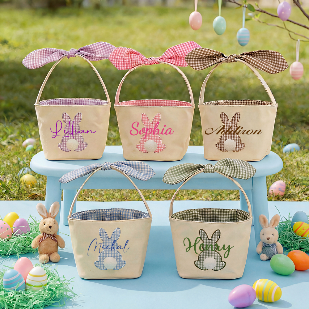 Personalized Easter Bunny Rabbit Basket