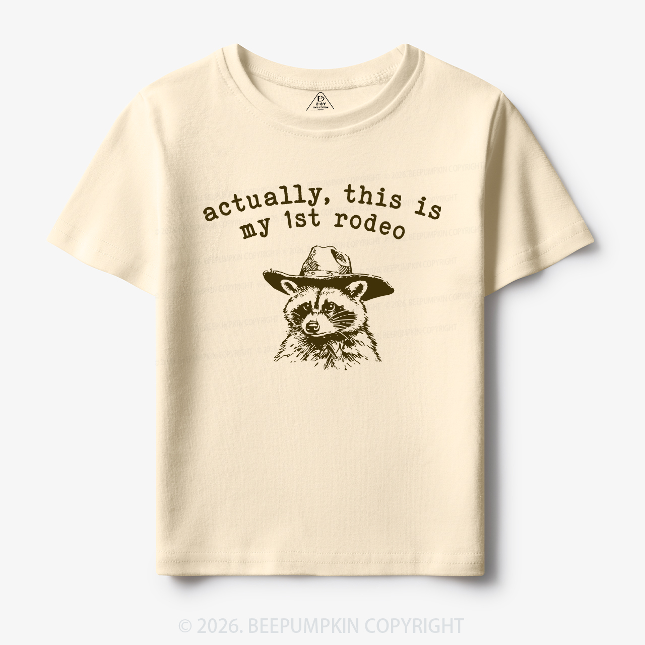 Raccoon My first Rodeo Birthday Toddler&Kid's Tees