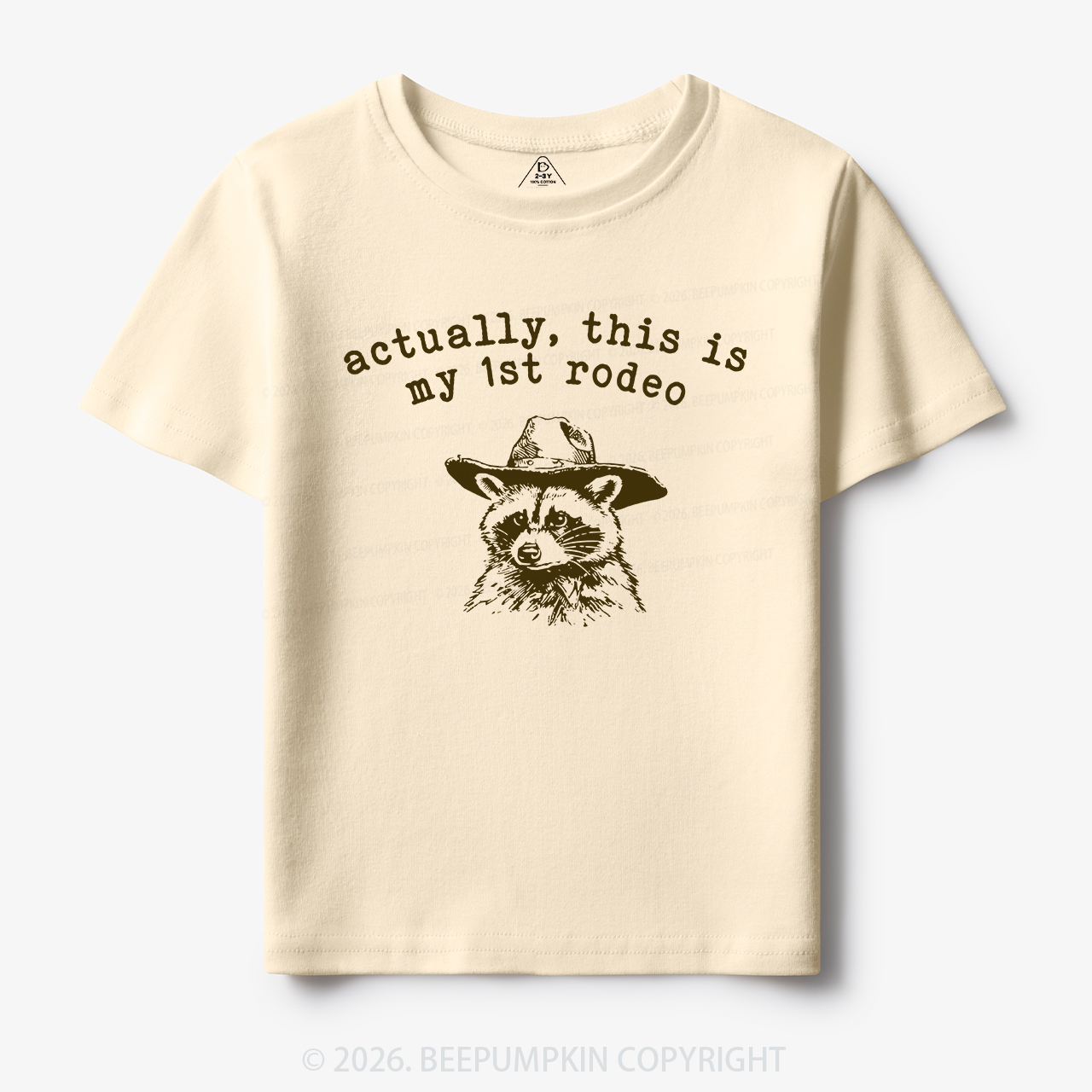 Raccoon My first Rodeo Birthday Toddler&Kid's Tees